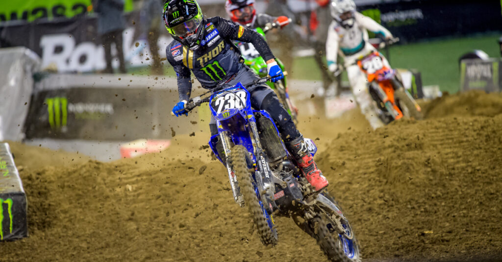 Haiden Deegan during the Supercross Futures event at Anaheim 2