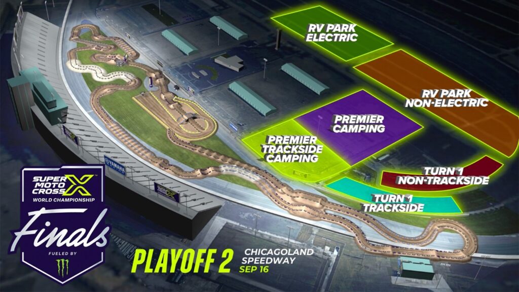 Camping layout at Chicagoland Speedway