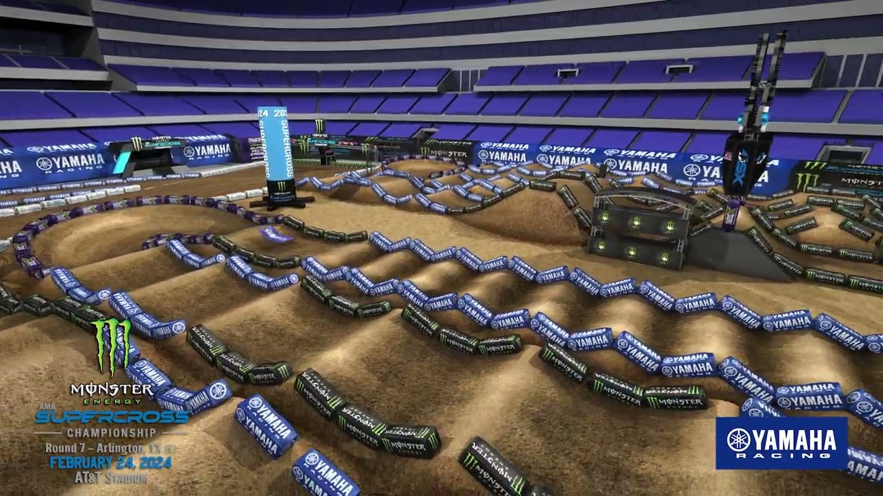 Yamaha Animated Track Map Arlington 2024 » SuperMotocross
