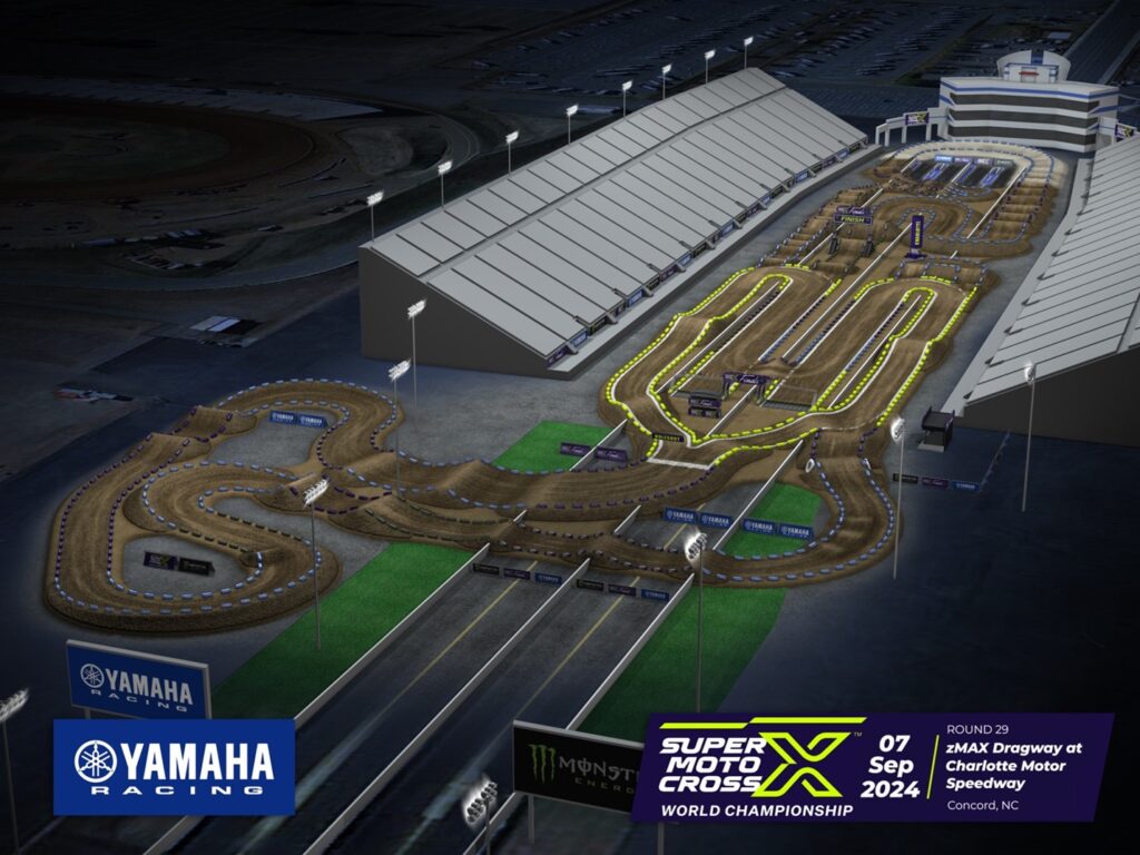 zMAX Dragway Track Map  
Custom designed track layout will feature the best of both worlds – Supercross and Pro Motocross.