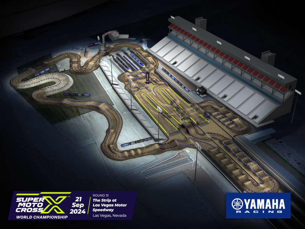 Animated track map for Las Vegas Motor Speedway
