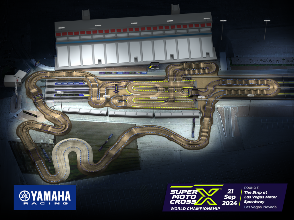 Animated track map for Las Vegas Motor Speedway