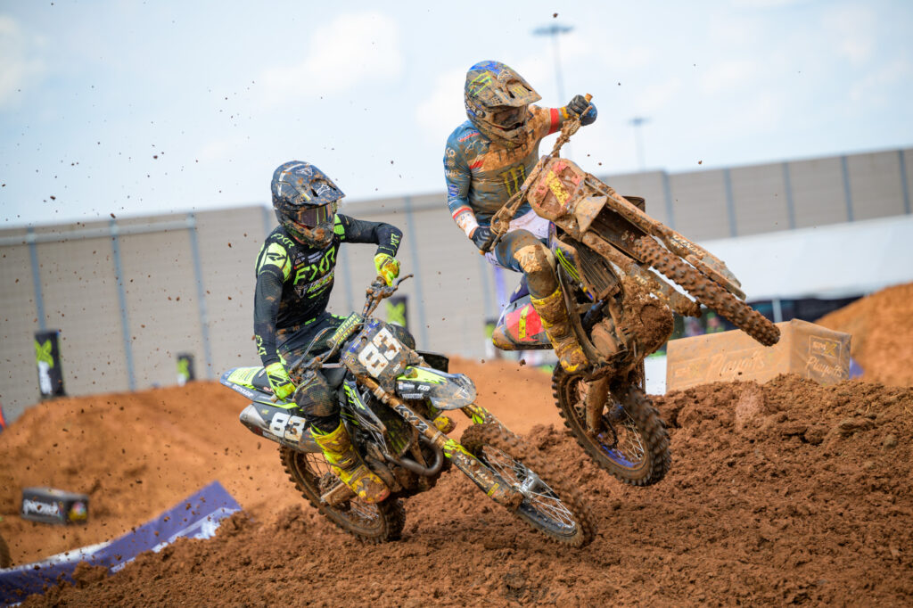 Austin Forkner battles Haiden Deegan
