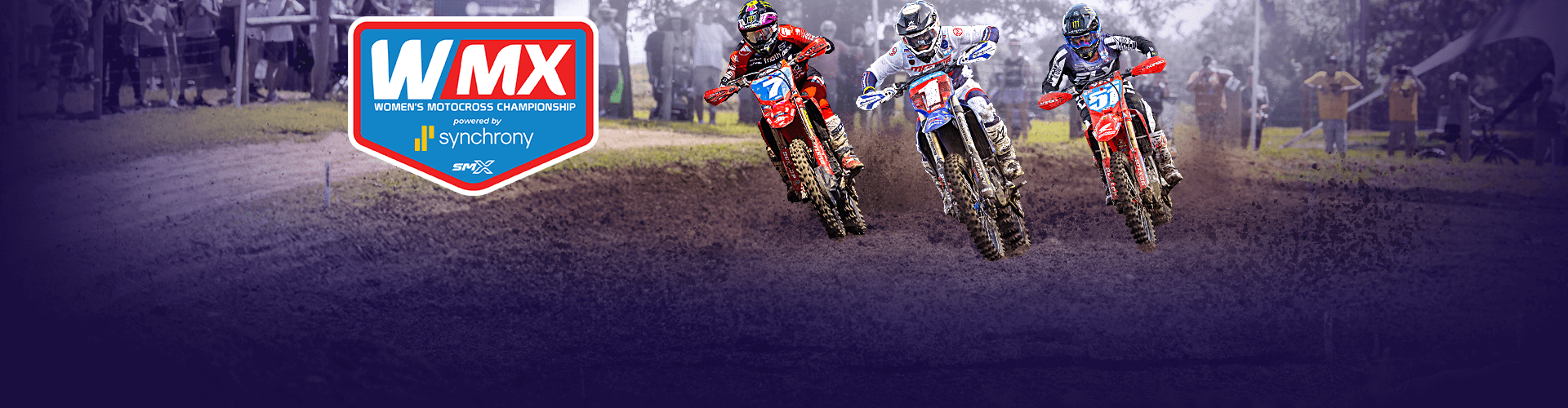 WMX logo with three WMX racers