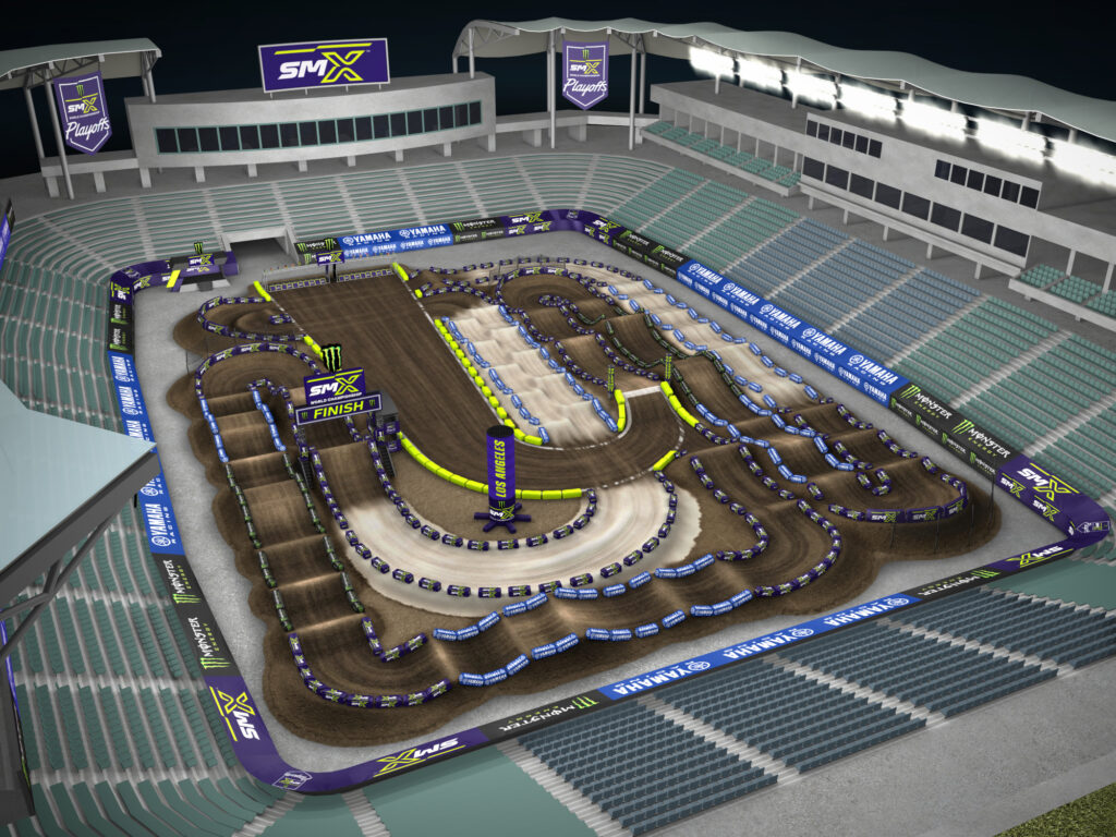 Los Angeles track map