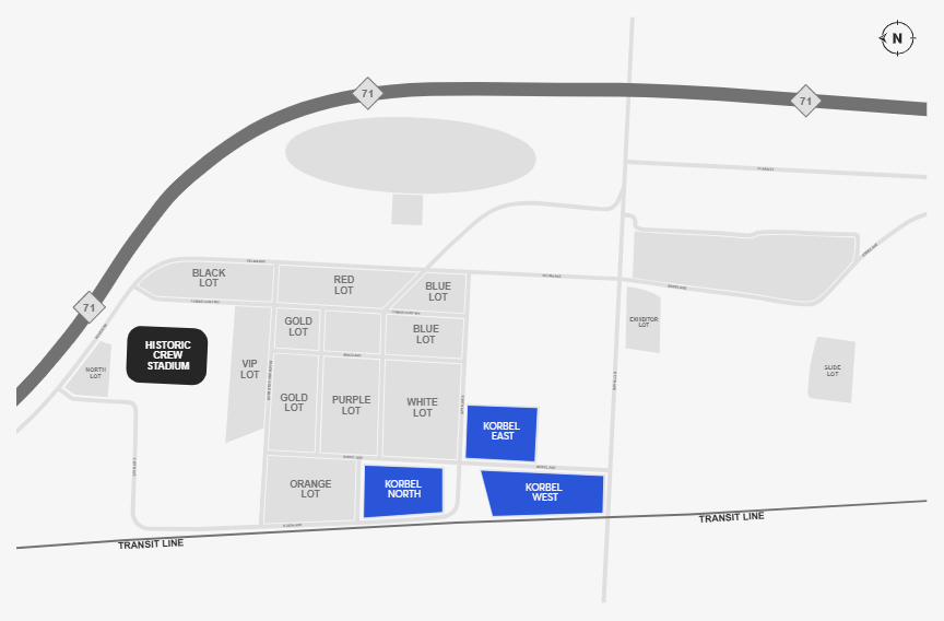 Layout of the Columbus Camping