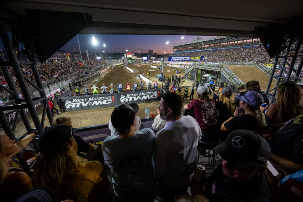 SMX VIP Experiences: suite view over the start gate